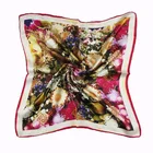 Custom Digital Print Square Silk Satin twill Women Scarf For Painting Wholesale China