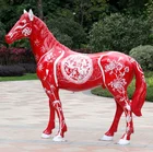New model outdoor fiberglass full size fiberglass resin horse for sale