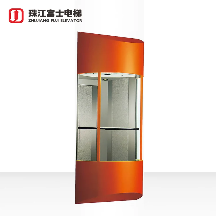 Top Quality Fuji Brand 1.0M/S Panoramic Elevator for small house