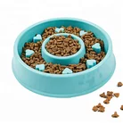 Nontoxic plastic slow feeder dog food bowl