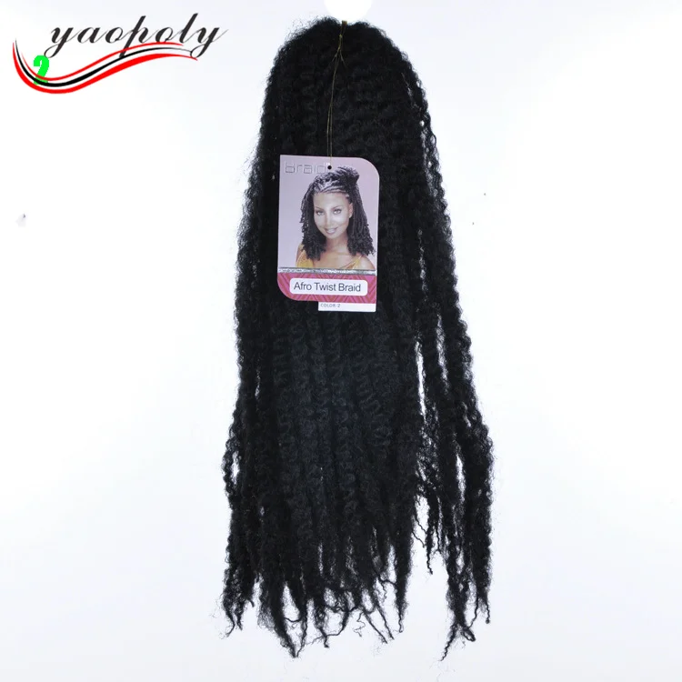 Wholesale Cheap Afro Kinky Curly Twist Braids Synthetic Marley