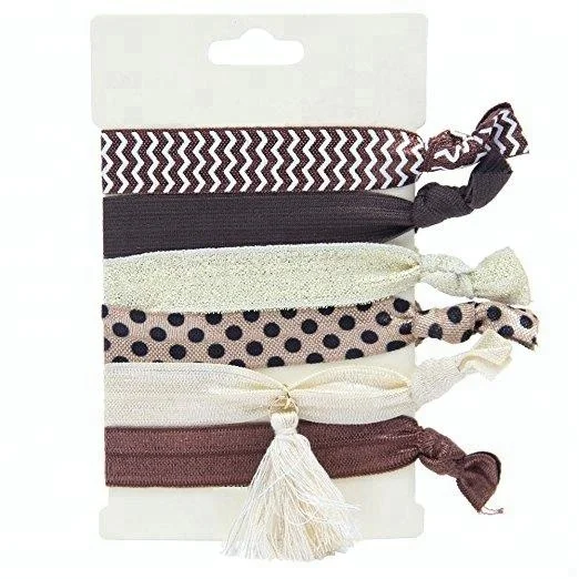 Heat Cutting Ponytail Holder Hair Elastic Ribbon Bands For