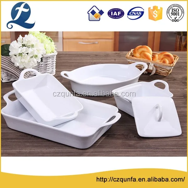 Certification guarantee food grade ceramic bakeware baking trays