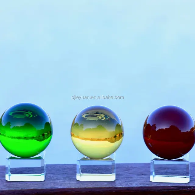 hot selling personalized seven color glass crystal ball spheres