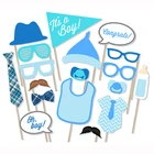 Baby Shower 18Pcs Boy Baby Shower Birthday Party Decor Photo Props Boys Mardi Gras