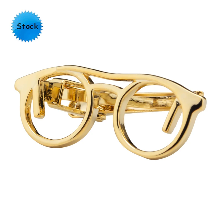 Novelty Metal Sliver Gold Glasses Tie Clips for Mens Gift, Gold, silver color plated
Novelty Metal Sliver Gold Glasses Tie Clips for Mens Gift, Gold, silver color plated