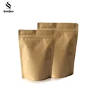 Aluminum Foil Kraft Paper Bags For Charcoal Cakes Fried Hot Food Seed Tea Heat Seal