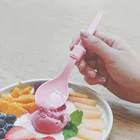 2019 Foldable plastic Spoon and Folk with packing box for travelling