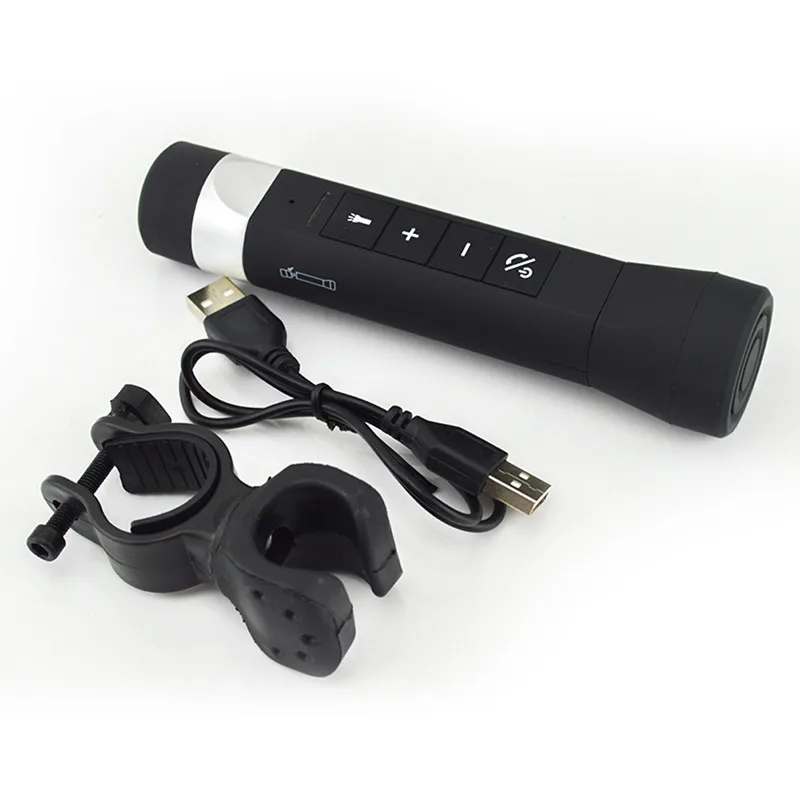 2000MAH Bike Speaker 3W bicycle bluetoothspeakers factory Flashlight Torch speaker with powerbank function
2000MAH Bike Speaker 3W bicycle bluetoothspeakers factory Flashlight Torch speaker with powerbank function