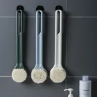Plastic Long Handle Hanging Dry Brushing Body Bath Shower Brush Scrubber