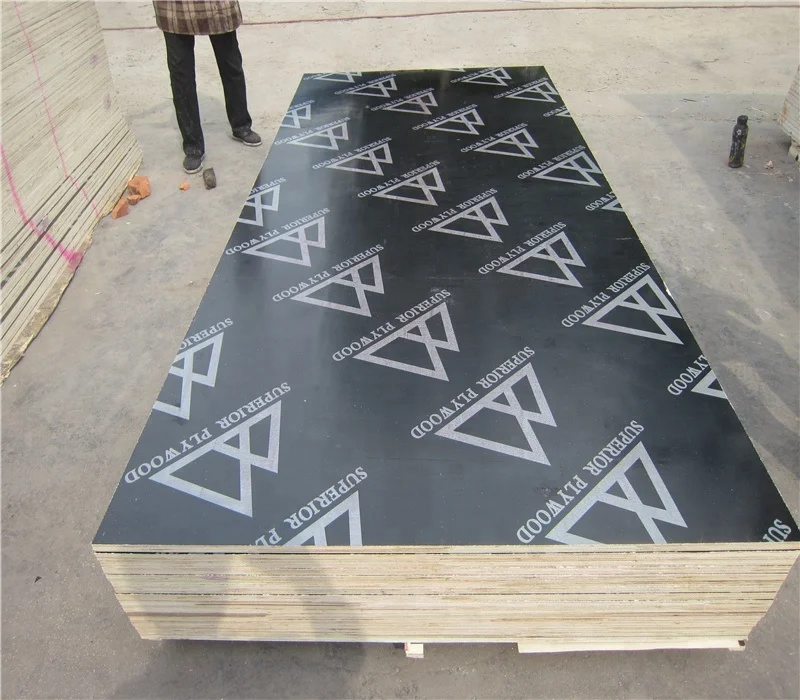 最优质的中国黑色薄膜涂层酚醛模板船用复合胶合板18毫米最低价格