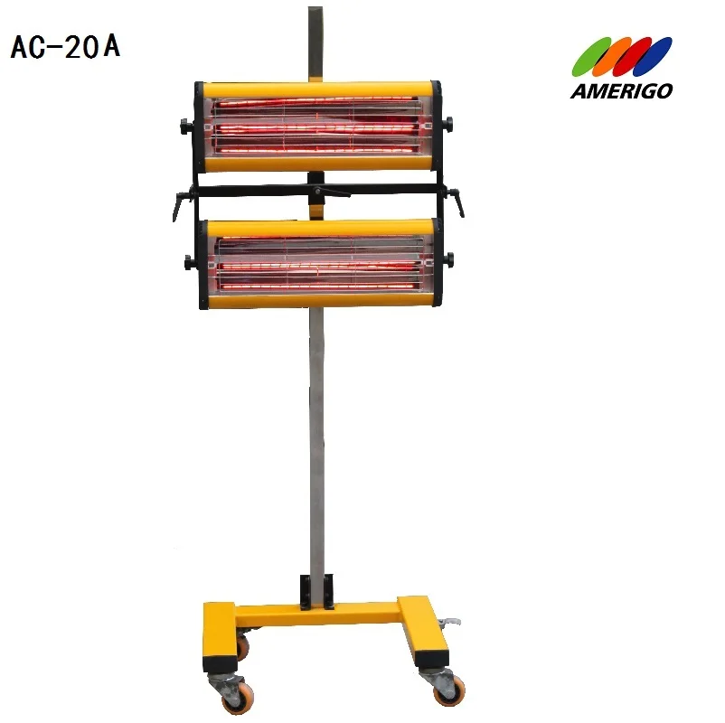 Amerigo Portable Shortwave Infrared Paint Heating Curing Lamp Ac20a2