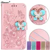 Butterfly Jewelled Stand Case For iPhone XS Max Xr X 8 Plus 7 6 6s 5 5s SE Glitter Cover For Samsung M10 M20 M30 A10 A40 A50 S10