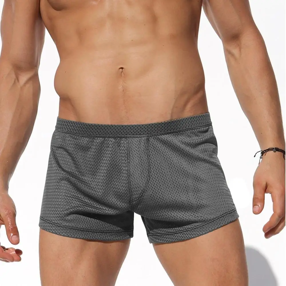 2018 new men's sexy sports shorts solid color mesh cloth quick-drying breathable fitness loose casual shorts, Gray;army green;black;blue
2018 new men's sexy sports shorts solid color mesh cloth quick-drying breathable fitness loose casual shorts, Gray;army green;black;blue
