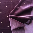 100% polyster silk velvet printed suit fabric