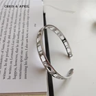 925 sterling silver open cuff digital bracelets