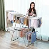 SONGMICS Stainless Steel Clothes Airer laundry basket rack japan drying heated with Adjustable Wings