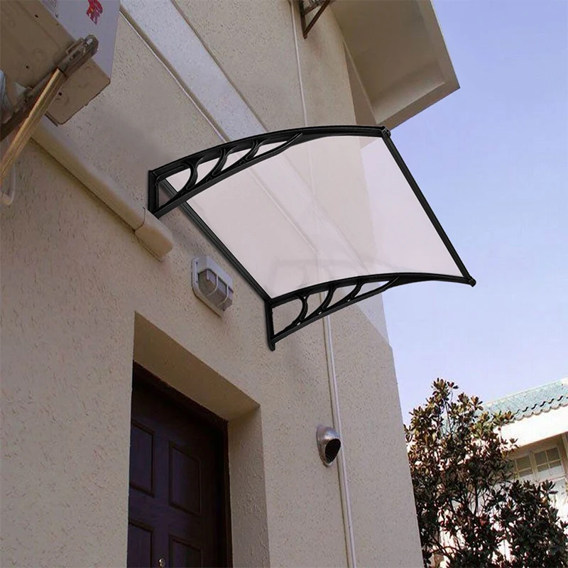 Durable DIY Polycarbonate(PC) Rain Shelter Front /Back Door Canopy