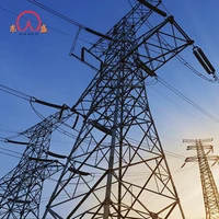 220kv Towers Galvanized Steel Power Electric