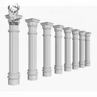 Beautiful Design Large White Solid Marble Columns Pillars