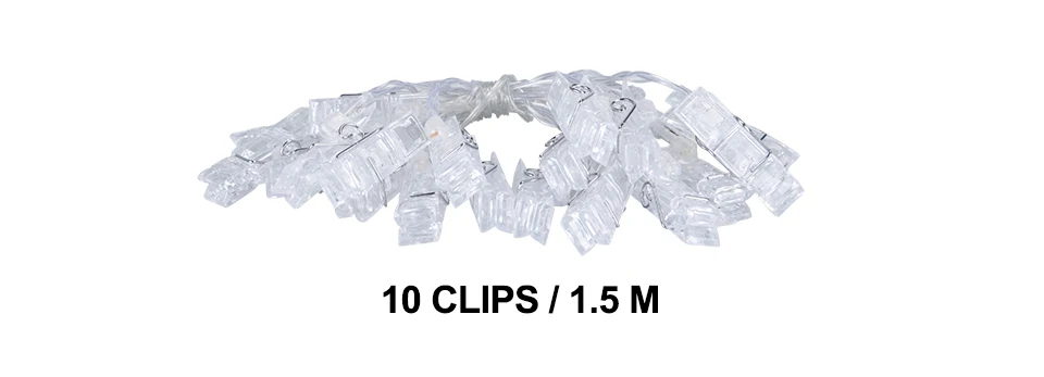 USBbattery powered led photo clip fairy string light christmas garland 1030 led clip fairy light for party home decoration (7)