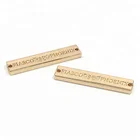 Hot Sale Gold Sew Label Metal Clothing Custom Engraved Logo Label for Garments