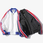 2019 Spring Casual Man Jacket Coat Thin Hip Pop Jacket Stand Collar Male Solid Outdoor Parka Coat Sale 3XL