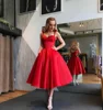 Japanese Style Sweetheart Princess A Line Red Short Formal Evening Dresses