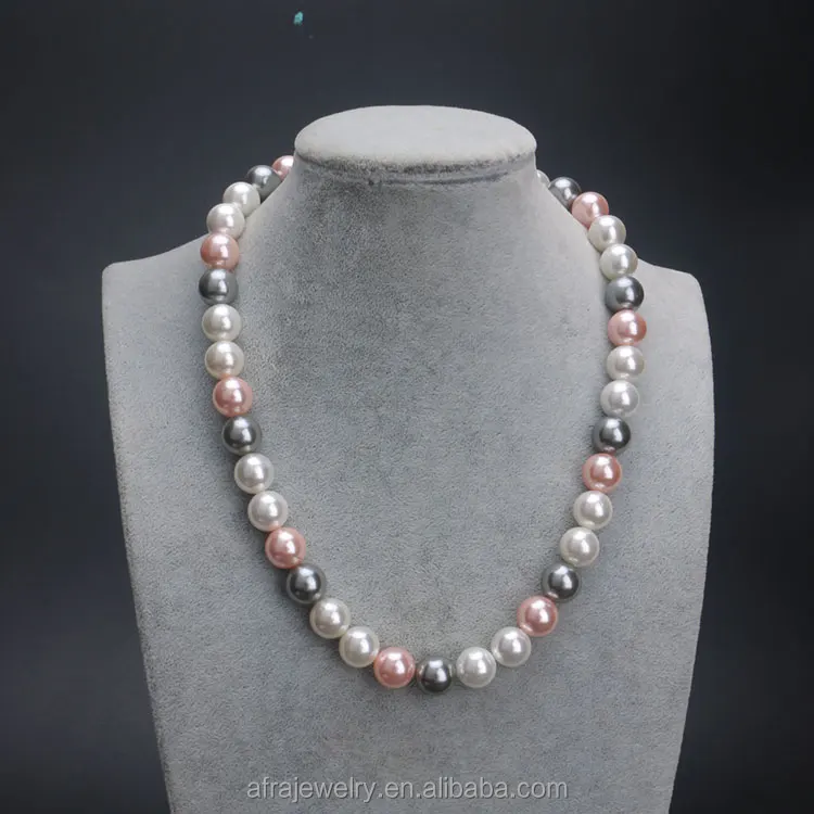Wholesale DIY 45cm Long Necklace Mixed Colour 12mm Large Perfect Round Shell Pearl, N/a 
Wholesale DIY 45cm Long Necklace Mixed Colour 12mm Large Perfect Round Shell Pearl, N/a