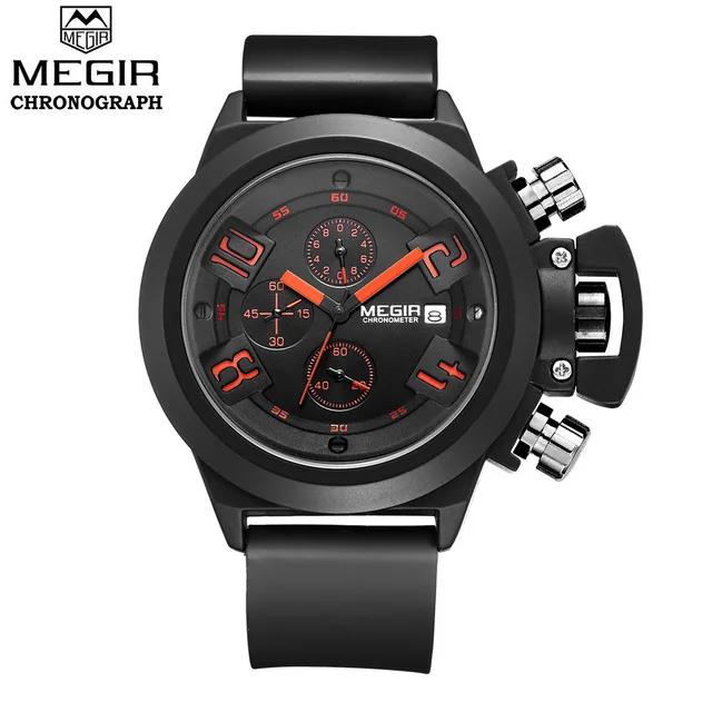 Megir mens Silicone waterproof sport watches men male Quartz wrist Watch relogio masculino
Megir mens Silicone waterproof sport watches men male Quartz wrist Watch relogio masculino