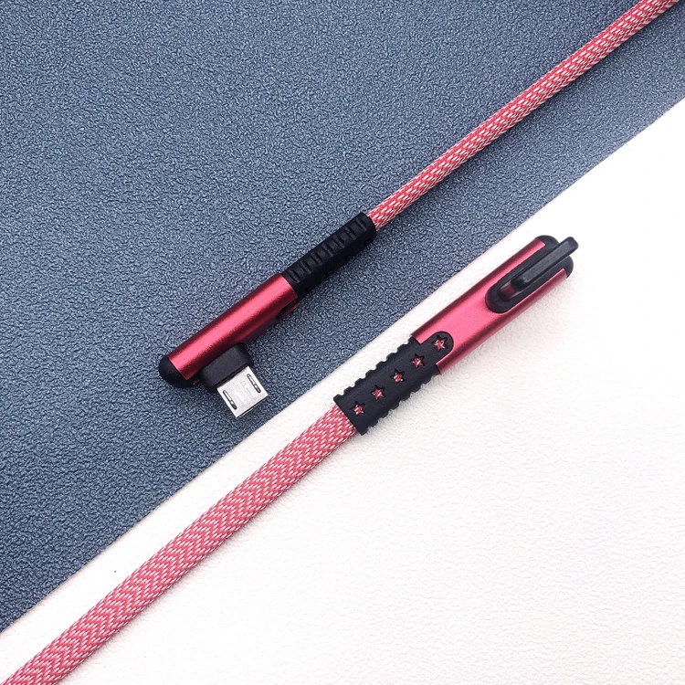 iHaitun 90 degree type C USB cable Fast Charging Right Angle USB C Cable for Mobile Game - ANKUX.COM