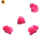 Funny Cute Pink Color Little Hippo Animal Vinyl Toy for Kids
