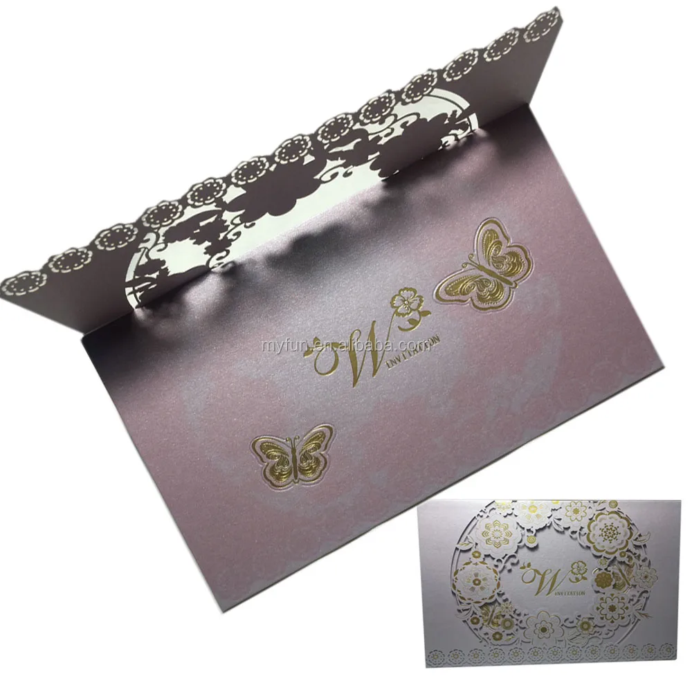 best seller laser cut greeting card with flowers