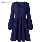 Navy blue dress casual day women clothes summer muslim dresses
