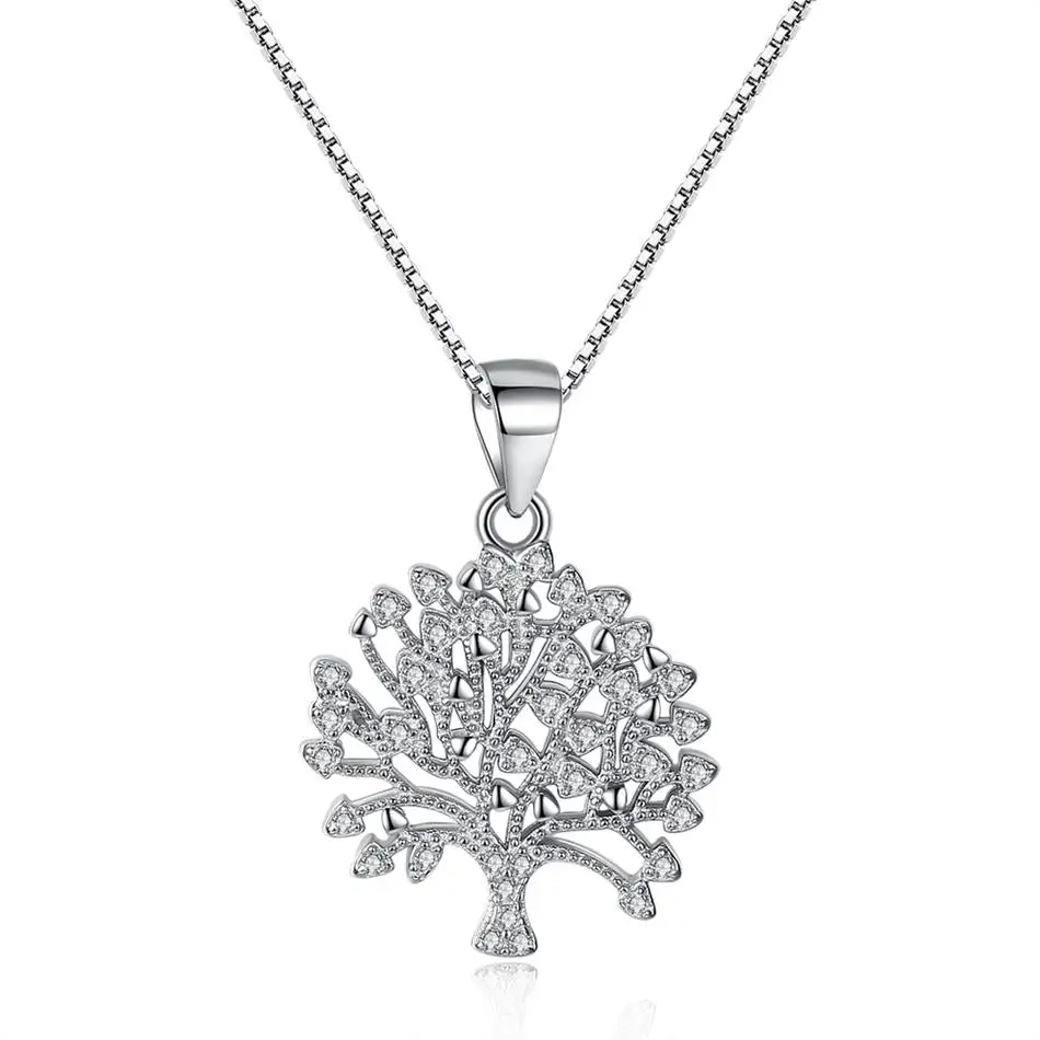 Fashion Tree Of Life Necklace Women 925 Sterling Silver Tree Pendant Necklace Crystal Jewelry Gift
Fashion Tree Of Life Necklace Women 925 Sterling Silver Tree Pendant Necklace Crystal Jewelry Gift