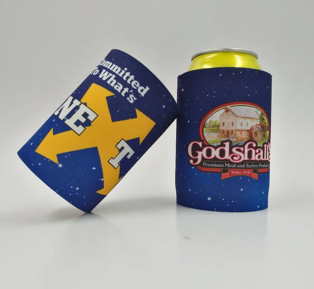 Insulated Neoprene Stubby Holder with Bottom Drink Holder Beer Can Coolers