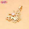 24k tanishq gold custom logo new design pentagram cross butterfly zircon pendant sets wholesale bulk sale jewellery in dubai