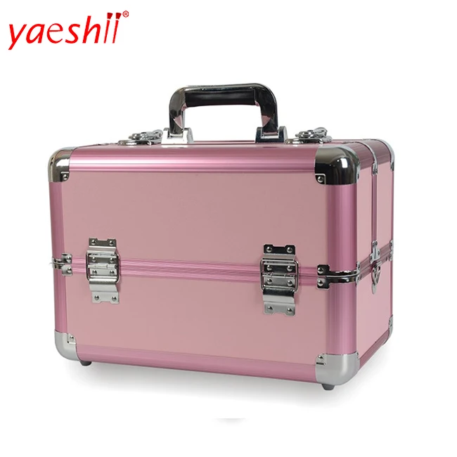 Yaeshii Have 2 Extendable Trays Beauty Nail Polish Carrying Cosmetic Case Makeup Aluminum, Rose pink
Yaeshii Have 2 Extendable Trays Beauty Nail Polish Carrying Cosmetic Case Makeup Aluminum, Rose pink