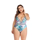 Quick Dry Sexi Deep V Neck One Piece Backless Swimsuit