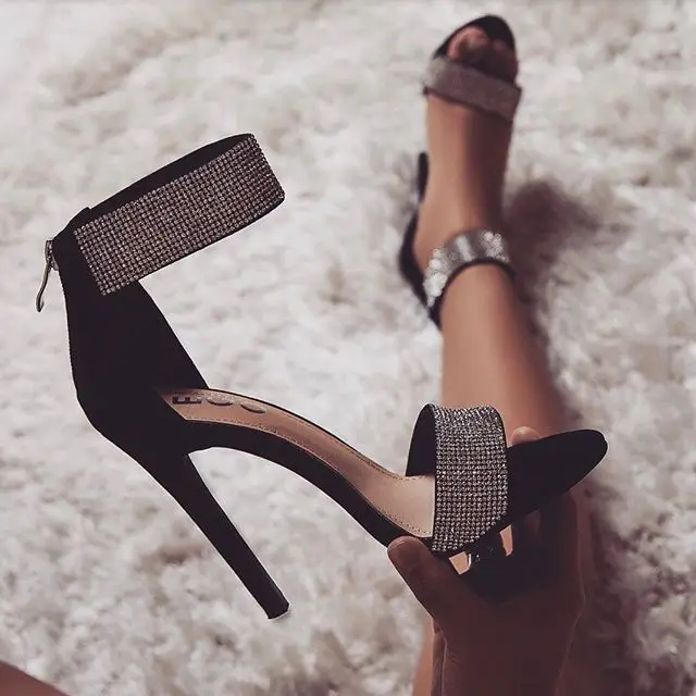 CSS416 Latest hot sparkly diamante heel sandals shining embellished rhinestone high heels crystal strap heel dining shoes, Black,nude
CSS416 Latest hot sparkly diamante heel sandals shining embellished rhinestone high heels crystal strap heel dining shoes, Black,nude