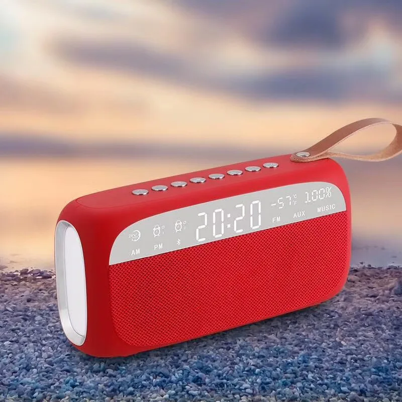 HY-28 mini alarm clock bluetooth speaker with led light - ANKUX.COM