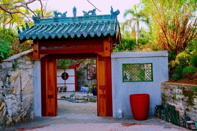 garden gate in Bermuda