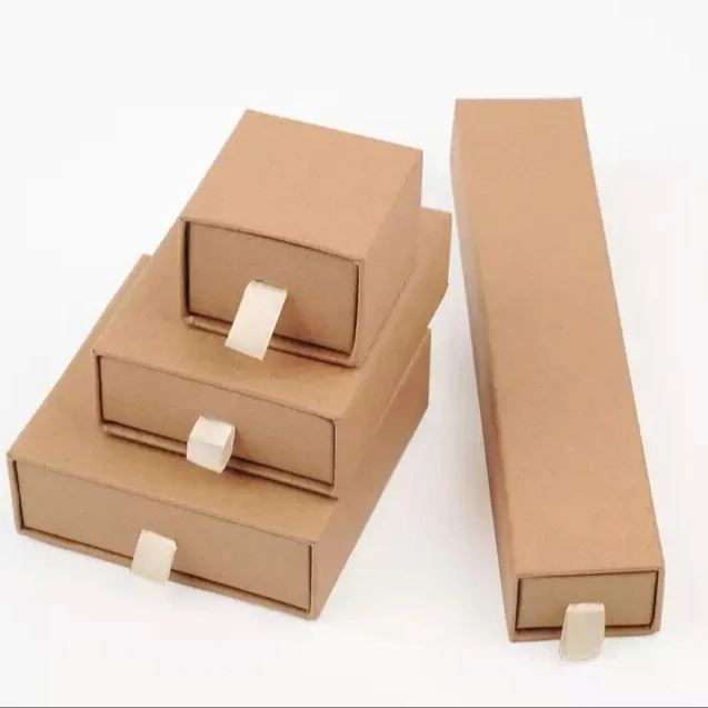 sliding drawer sunglasses cardboard gift box with ribbon design
