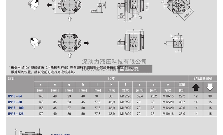 hot sale Germany IPVP6-125-101 IPVP5/IPVP6-32/40/50/64/80/100/125-101 Gear pump hydraulic oil booster pump