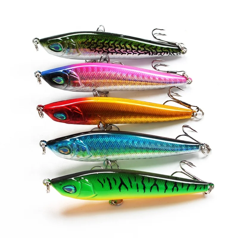 TEIWOO 15g8.5cm wholesale pencil fishing lure hard bait 5 colors plastic fishing hard bait lure, 5colors
TEIWOO 15g8.5cm wholesale pencil fishing lure hard bait 5 colors plastic fishing hard bait lure, 5colors