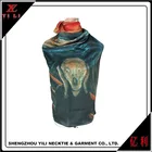 Famous picture of art < scream> digital printing silk scarf women scarves