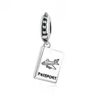 Starland 925 Sterling Silver Passport Airplane Charm Fit Bracelet Travel Beads & Jewelry Making