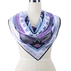 Hot Sale Twill Silk Scarf Lady Brand Silk Scarf Square