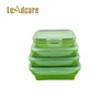 New Different Capacity Food Storage Containers Collapsible Foldable Silicone Lunch Box