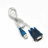 Blue USB 2.0 to Serial RS232 DB9 9Pin Adapter Converter Cable for printer